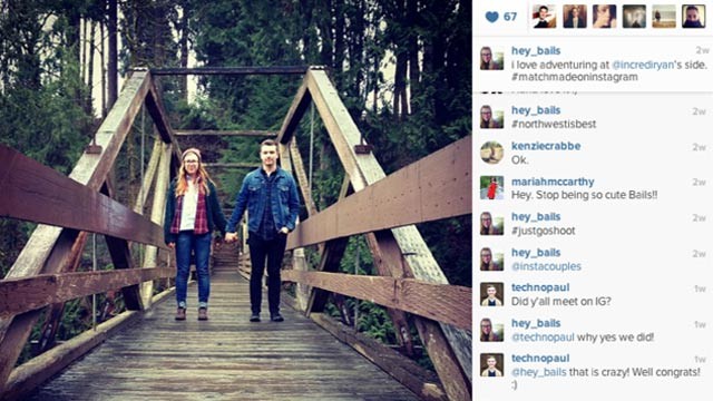 PHOTO: A couple from the Seattle area met on Instagram
