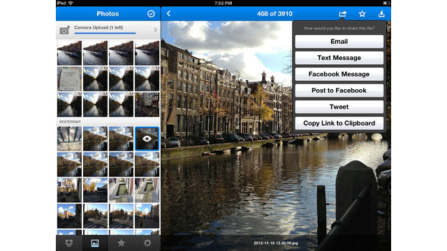 PHOTO: Dropbox is a free app for the iPad for syncing your files, photos, and music.