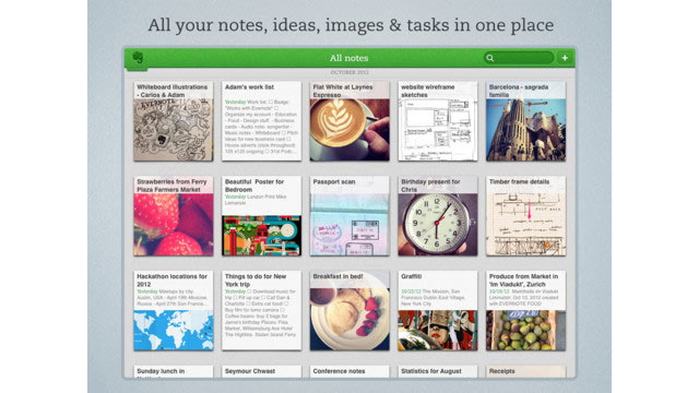 PHOTO: Evernote is a great iPad app for taking notes.