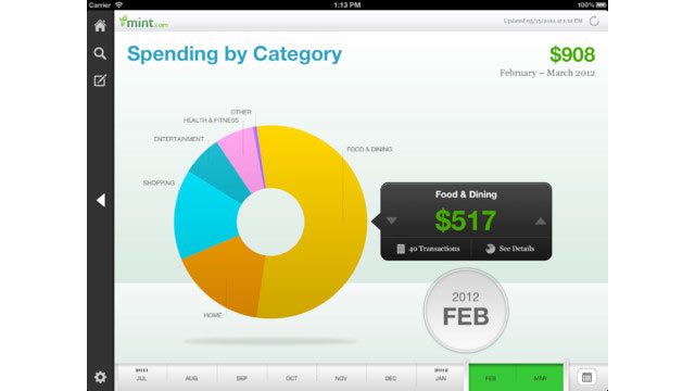PHOTO: Mint is a great app for tracking your expenses and budgets.