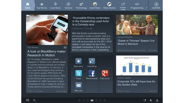 PHOTO: News360, like Flipboard, is an app for getting all your news in one place.
