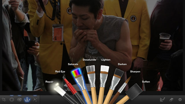 PHOTO: iPhoto for iPad lets you edit photos right on the tablet.