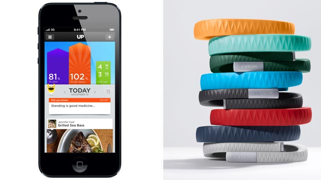 PHOTO: The Jawbone Up bracelet collects your activity and syncs it with your phone.