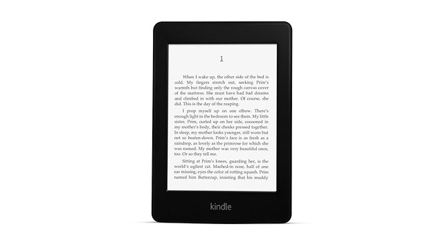 PHOTO: Amazon's Kindle Paperwhite has a EInk display with a light for reading in dark and light situations.