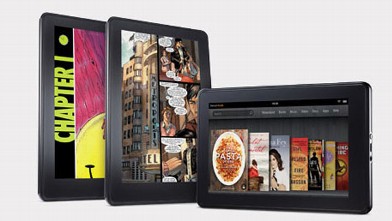 PHOTO: Amazon's Kindle Fire tablet has a 7-inch display making it easy to hold in one hand.