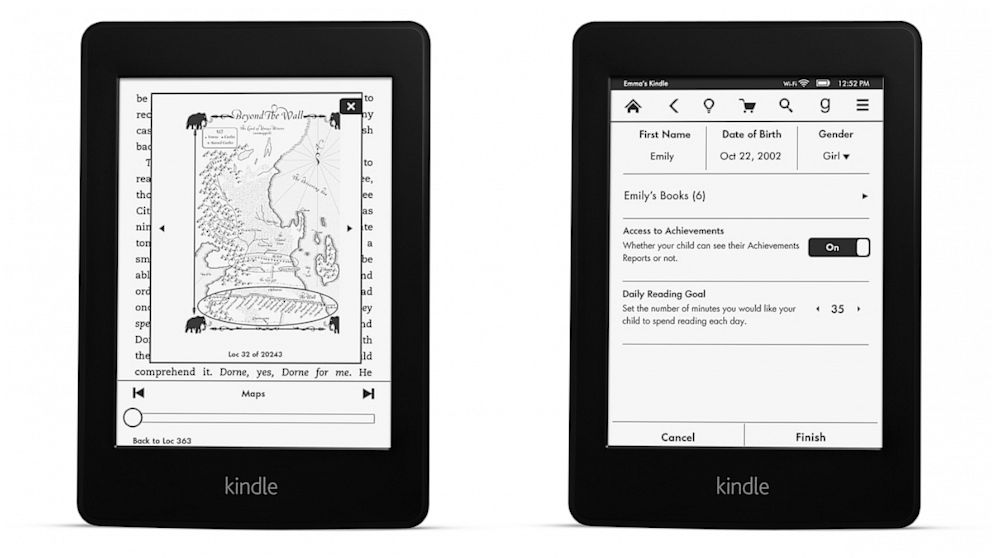 PHOTO: Amazons refreshed Kindle Paperwhite has new software features.