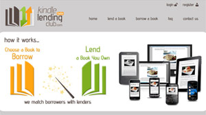 PHOTO This screengrab shows the Kindle Lending Club website