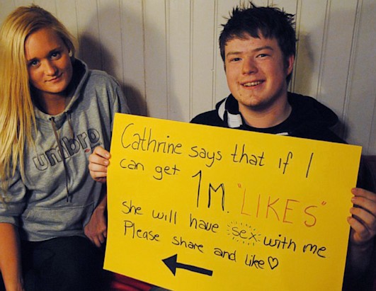 "1 Million Likes" Photos and Parodies Take Over Facebook