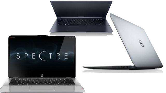 PHOTO: New ultrabooks from Samsung, Dell, and HP, try and take on the MacBook Air.