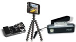 PHOTO: Some of the best iPhone accessories are seen here, such as the Photojojo, the JOBY GorillaMobile tripod and the iFlash.