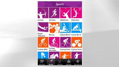 PHOTO: The London 2012 Results is available for iPhone and Android; it displays the latest results.