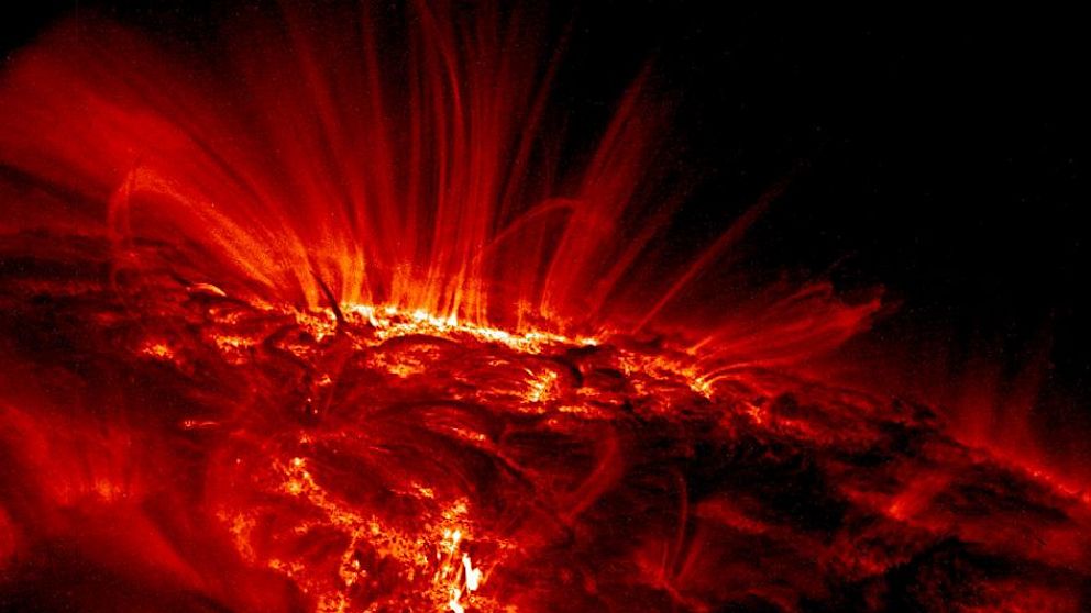 PHOTO: A NASA photo of the surface of the sun.