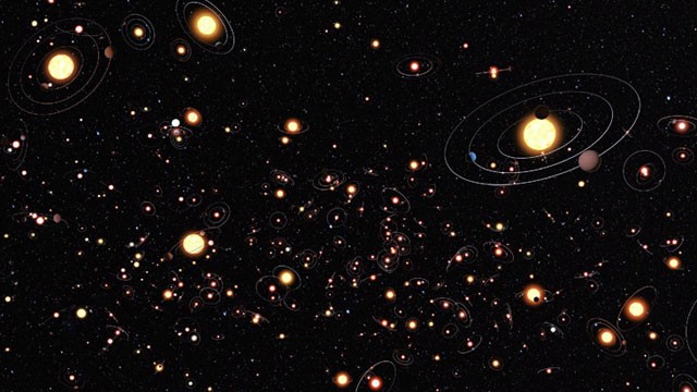 PHOTO: This artists illustration gives an impression of how common planets are around the stars in the Milky Way.