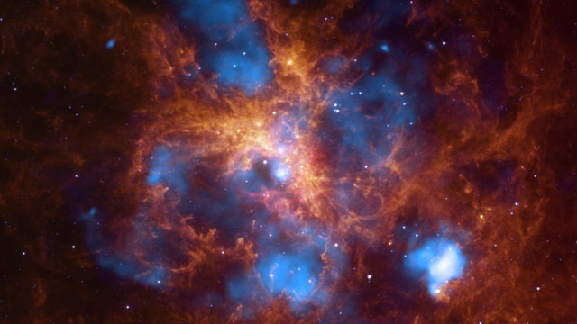 PHOTO: The star-forming region, 30 Doradus, is one of the largest located close to the Milky Way and is found in the neighboring galaxy, Large Magellanic Cloud.