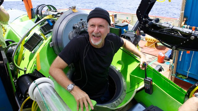 PHOTO: The DEEPSEA CHALLENGER submersible is the centerpiece of DEEPSEA CHALLENGE,
a joint scientific project by explorer and filmmaker James Cameron, the National Geographic Society and Rolex to conduct deep-ocean research.