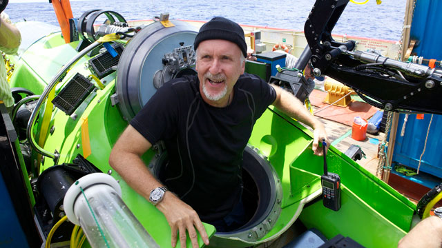 PHOTO: The DEEPSEA CHALLENGER submersible is the centerpiece of DEEPSEA CHALLENGE,
a joint scientific project by explorer and filmmaker James Cameron, the National Geographic Society and Rolex to conduct deep-ocean research.