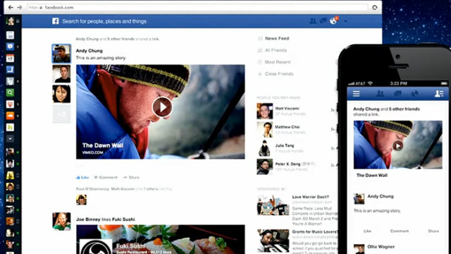 PHOTO: Facebooks new News Feed