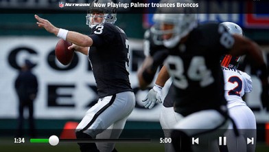PHOTO: NFL Mobile for iPhone and Android has live audio and video recaps.