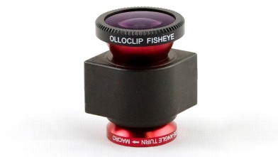 PHOTO: The OlloClip is a three in one lense kit for the iPhone,