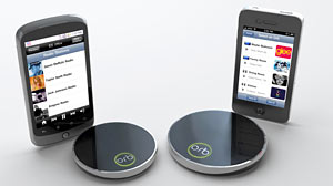 Photo: Old Speakers, New Features: Add-On Devices Bring Internet Music to Non-Networked Devices