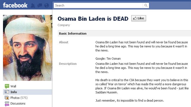 Bin Laden Dead Bin Laden. The #39;Osama Bin Laden is Dead#39;