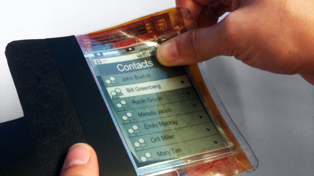 PHOTO: The next phase of smartphones could be as thin and light as a piece of paper.
