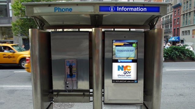 PHOTO: A mock-up of City24x7's new New York City phone booth.