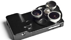 PHOTO: The PhotoJojo Lense Dial case has three lenses for the iPhone.
