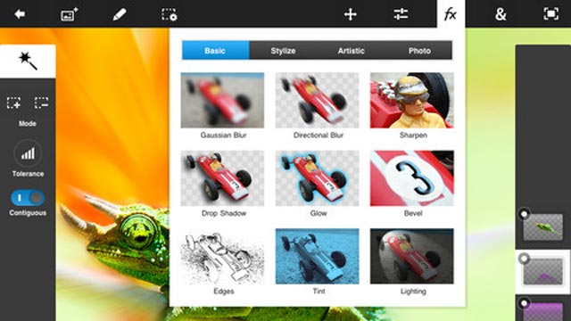 PHOTO: Adobe's Photoshop Touch for the iPad costs $9.99.