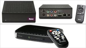 Photo: Big Video Selection in a Small Box: Inexpensive streaming devices bring Internet video to the TV