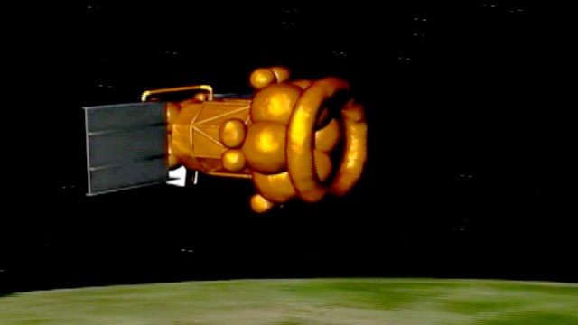PHOTO: Computer animation of failed Russian Phobos Grunt space probe re-entering Earth's atmosphere.
