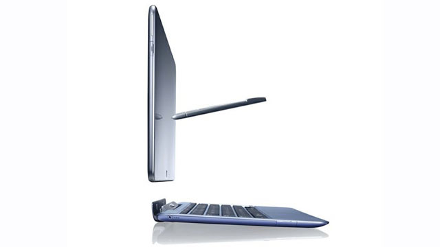 PHOTO: Samsungs Series 7 Slate is a Windows 8 tablet with a stylus and keyboard dock.