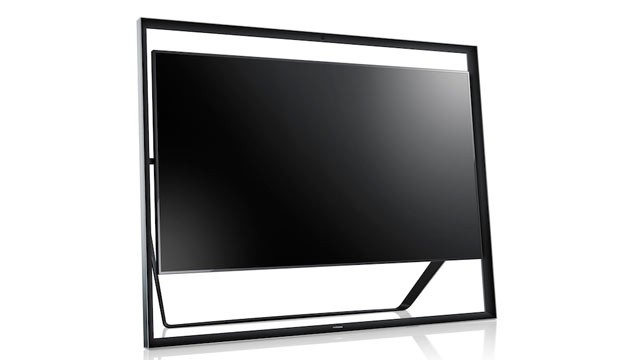 PHOTO: Samsung's UHD TV looks like it is floating within its frame.