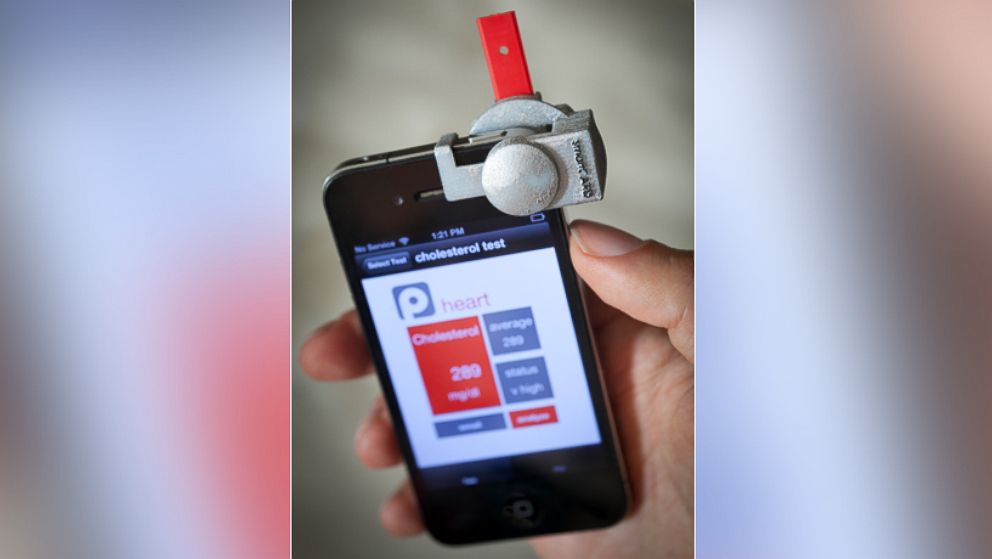PHOTO: The SmartCARD can measure your cholesterol thanks to a smartphone.