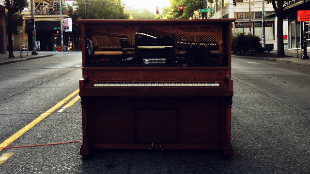PHOTO: Stanley is an interactive piano that can take song requests via Twitter.