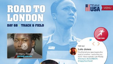 PHOTO: Official Team USA 2012 Road to Londo app has information on all the US 2012 Olympic athletes.