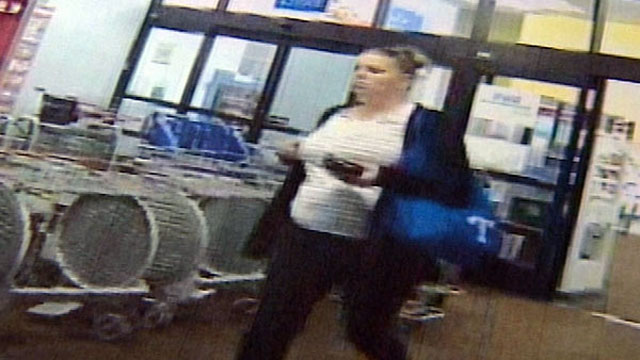 PHOTO: A woman caught on surveillance video stole more than 100 iPads from Wal-Mart or Target stores in 36 different cities.