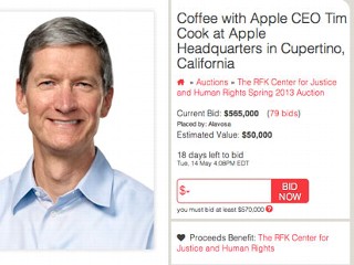 Coffee with Apple's CEO for $500K?