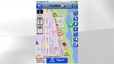 PHOTO: Trapster, a free app for the iPhone, warns users of speed traps.