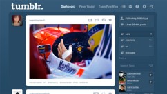 PHOTO: A screenshot of Tumblr, the popular blogging-based social network.