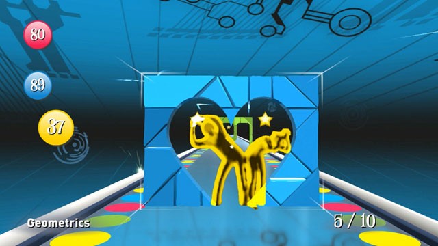 PHOTO: Game play from the XBox Kinect game
