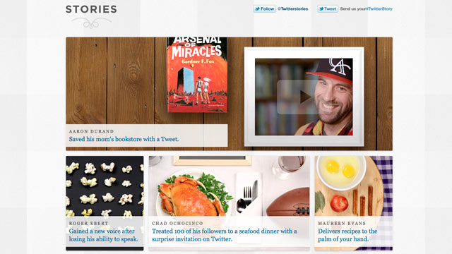 PHOTO: Twitter Stories is a new blog launched by Twitter.