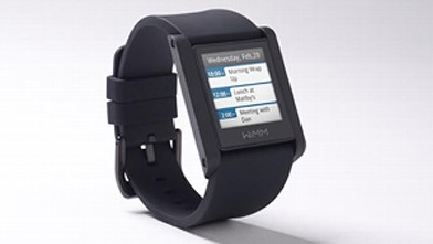 PHOTO: WIMM's One Smartwatch displays your text messages and incoming calls on your wrist.