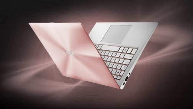PHOTO: The Asus Zenbook is shown in rose gold.