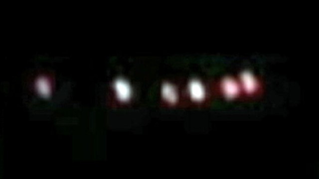 VIDEO: Witnesses dismiss talk that colorful lights are a result of military aircraft exercises.