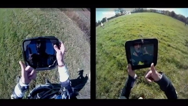 VIDEO: Thanks to protective case made by G-Form, tablet still works after big drop.