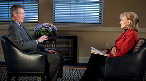 Scott Brown talks with Barbara Walters.