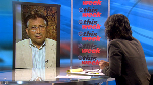 PHOTO Former Pakistani President Perez Musharraf appears on "This Week with Christiane Amanpour."
