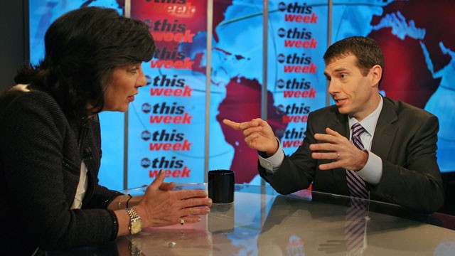 PHOTO Senior White House Adviser David Plouffe appears on 'This Week with Christiane Amanpour.'