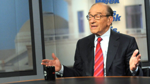 PHOTO Former Federal Reserve Chairman Alan Greenspan discusses job loss, the economy and whats to come during an exclusive interview on ABCs "This Week."